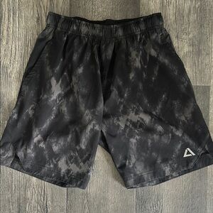 Black and Gray Athletic Performance Shorts